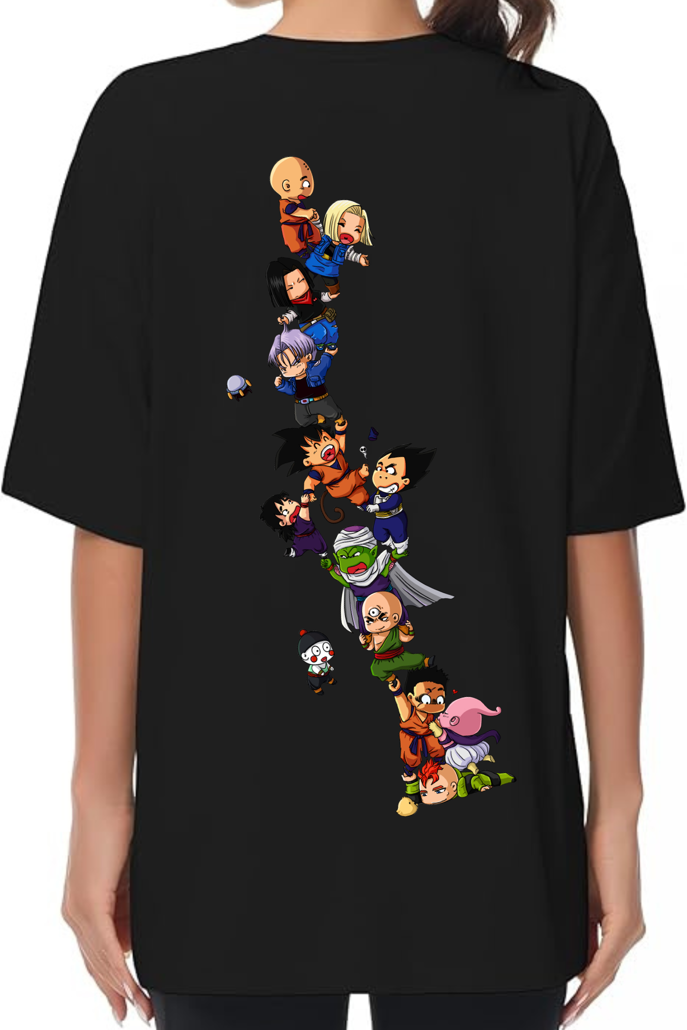 Dragon Ball Z Chibi Stack Oversized T-Shirt