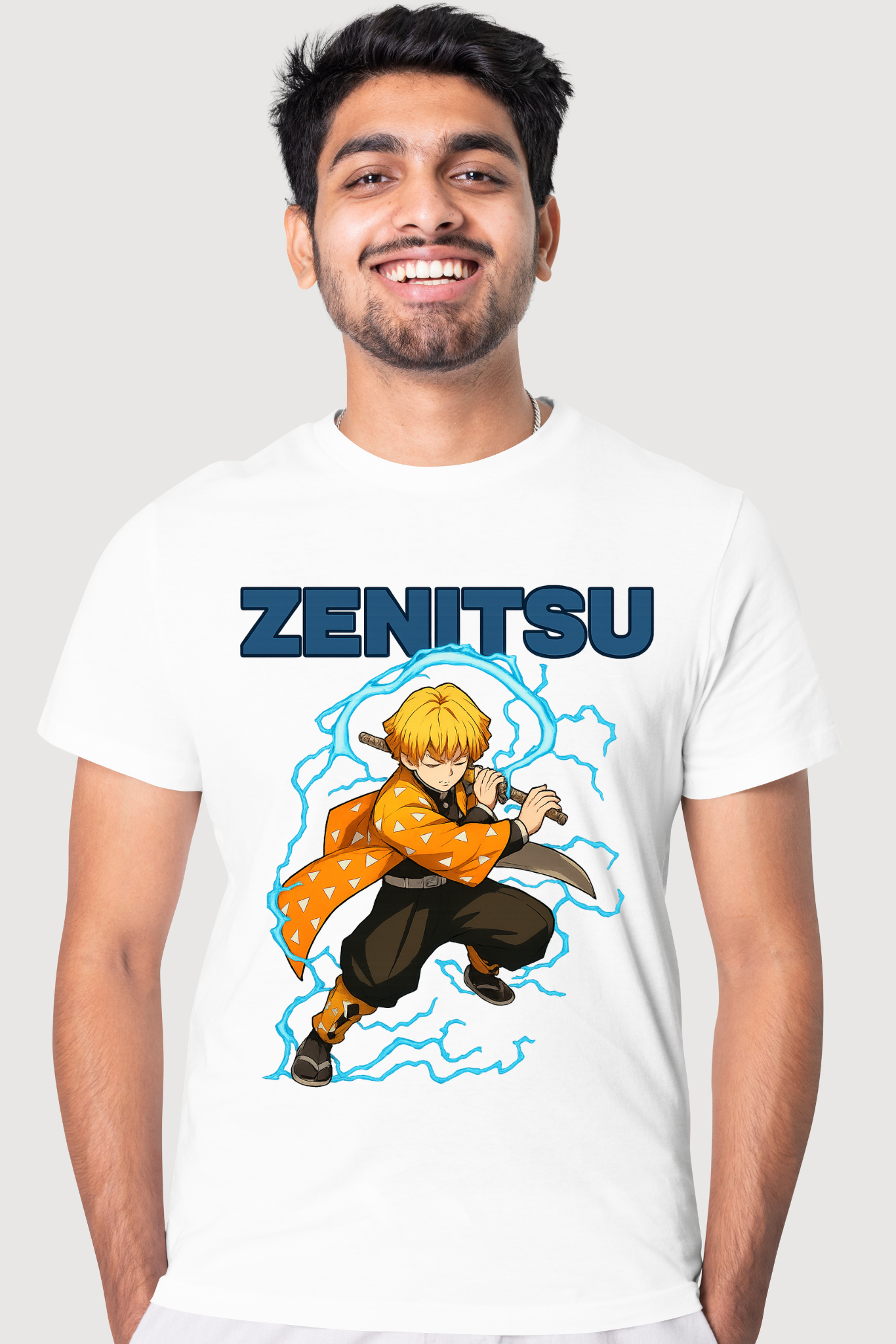 Zenitsu Thunder Anime T-Shirt | Demon Slayer Tee