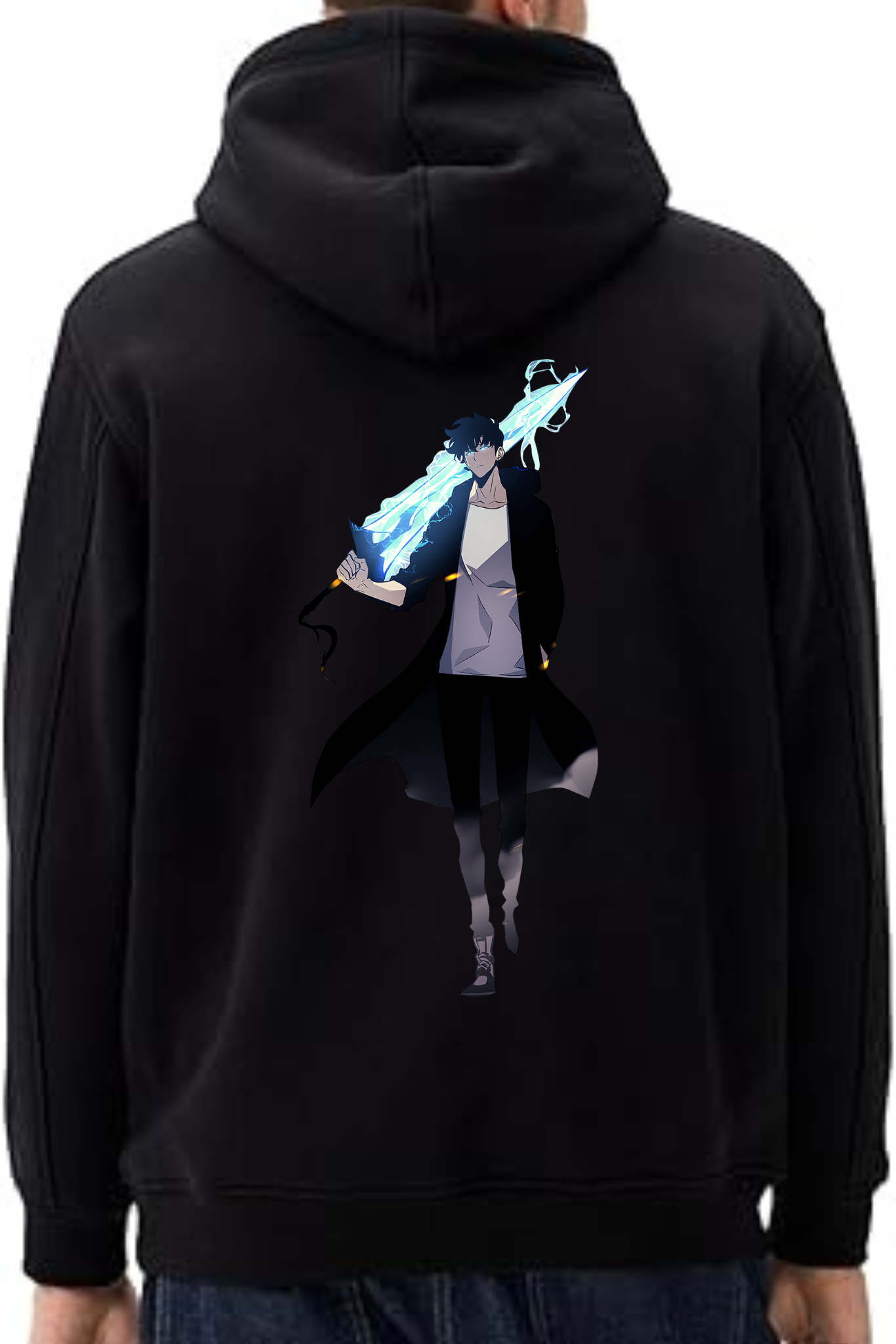 Solo Leveling Jinwoo Oversized Anime Hoodie – Premium Comfort & Style